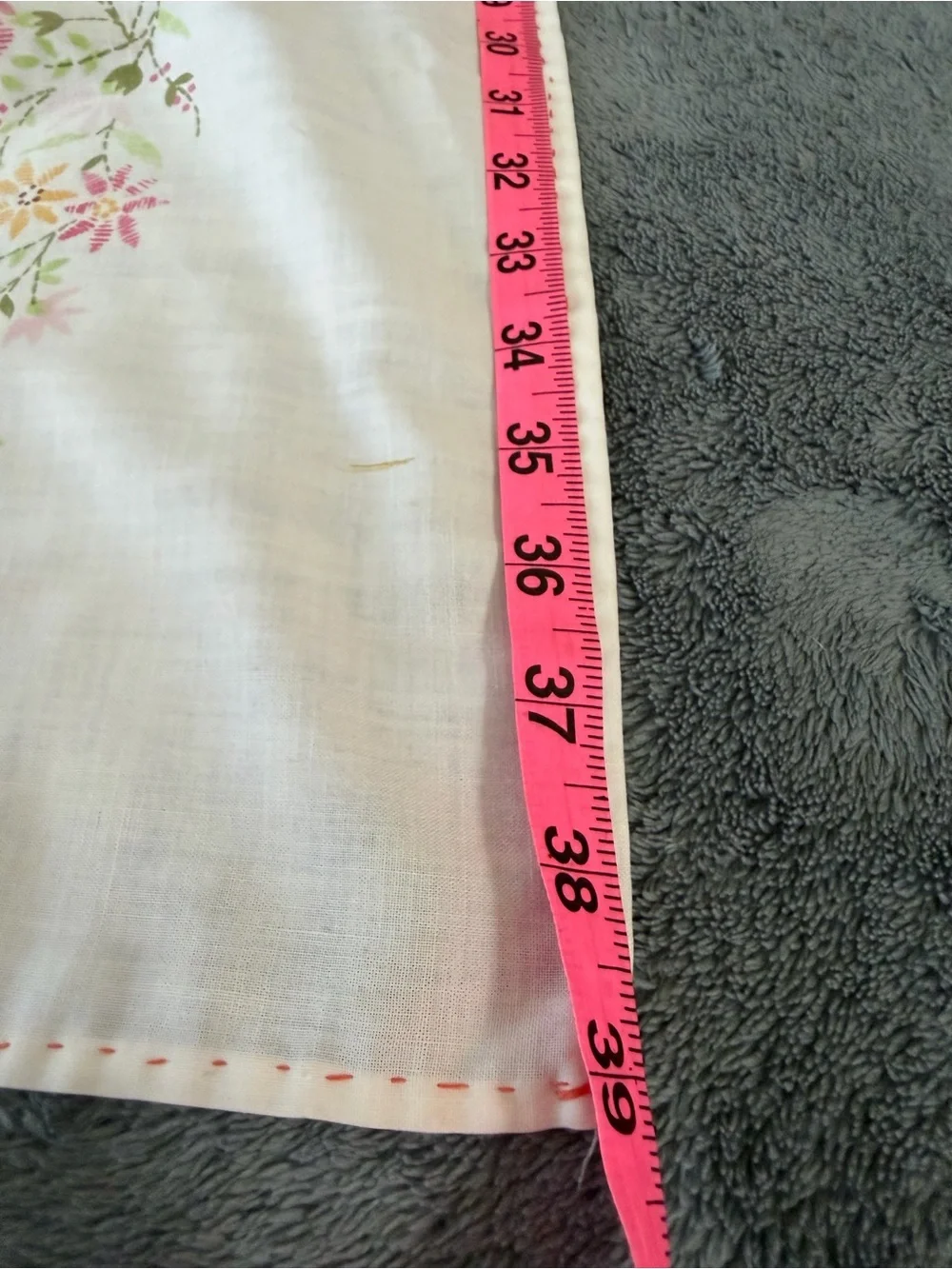 Vintage Floral Table cloth in Pink and Yellow